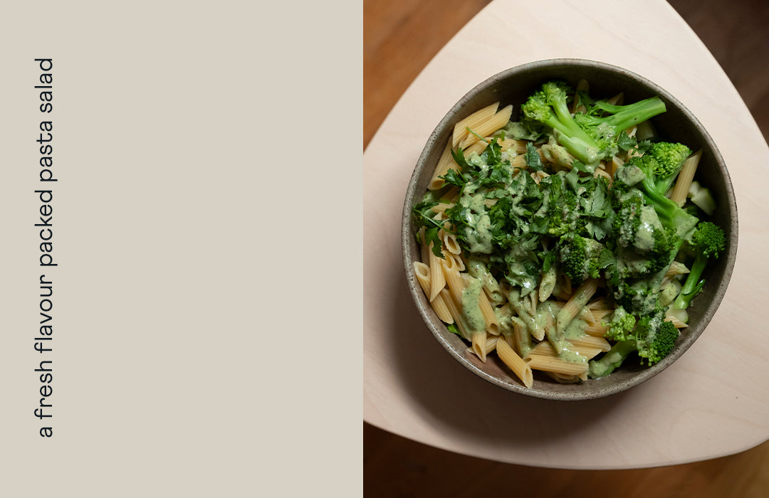 Green goddess pasta salad