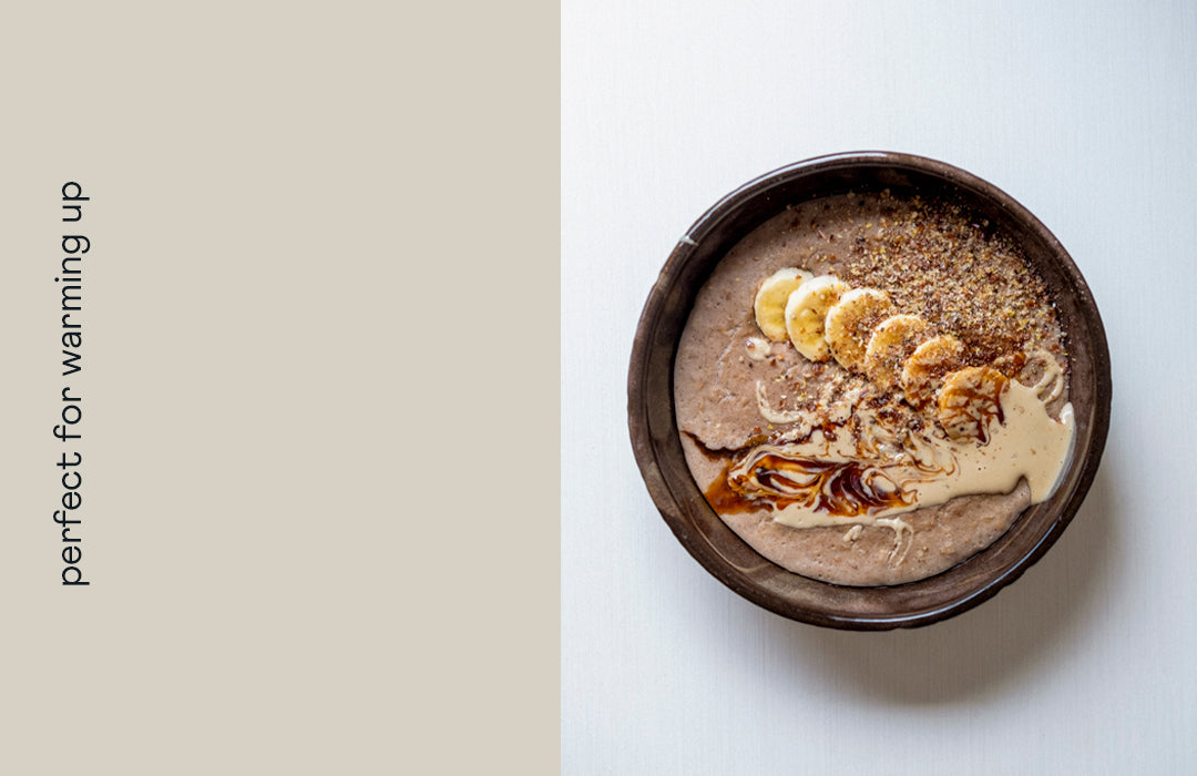 Salted date and tahini porridge