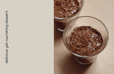Salted chocolate mousse