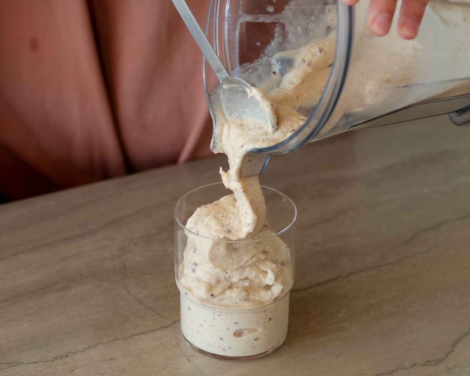 Banana Peanut Butter Thick-shake by Two Raw Sisters